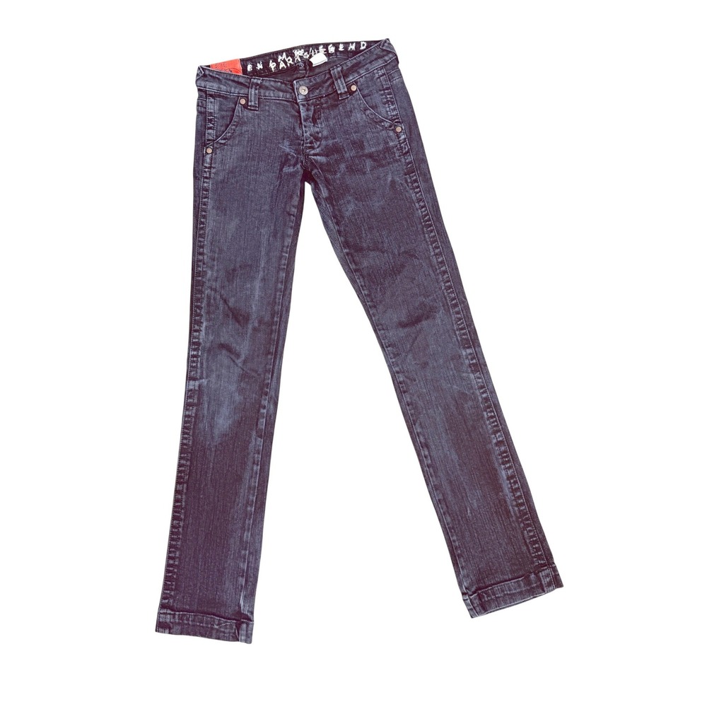 Y2K Parasuco Jeans Womens 29 Dark Wash Low Rise Straight Leg Denim Legend